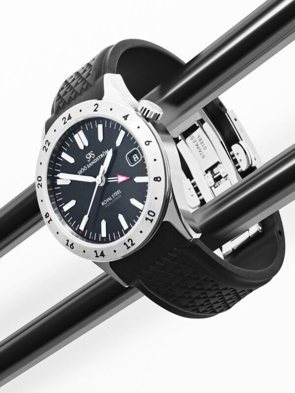 Royal Steel Worldtimer Black 36mm