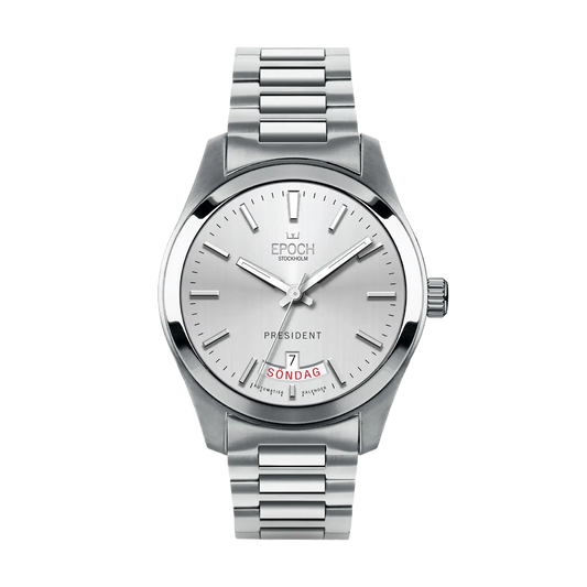 President Automatic Calendar Silver.