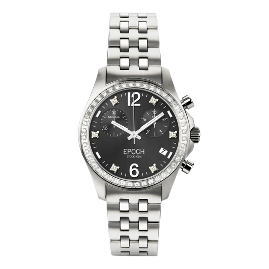 First Lady Chronograph Full Diamond Black.