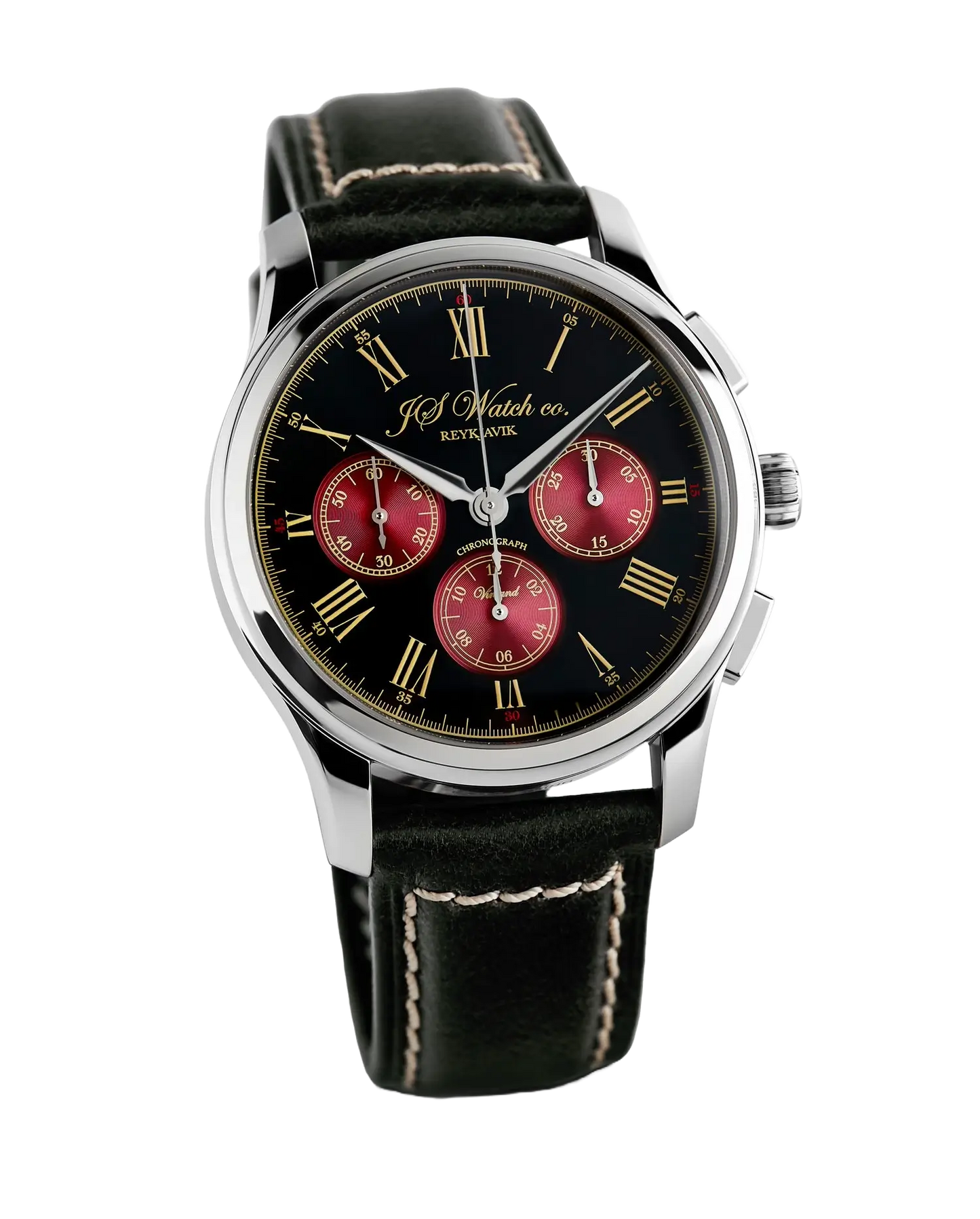 Vinland Chronograph Classic Black/Burgundy