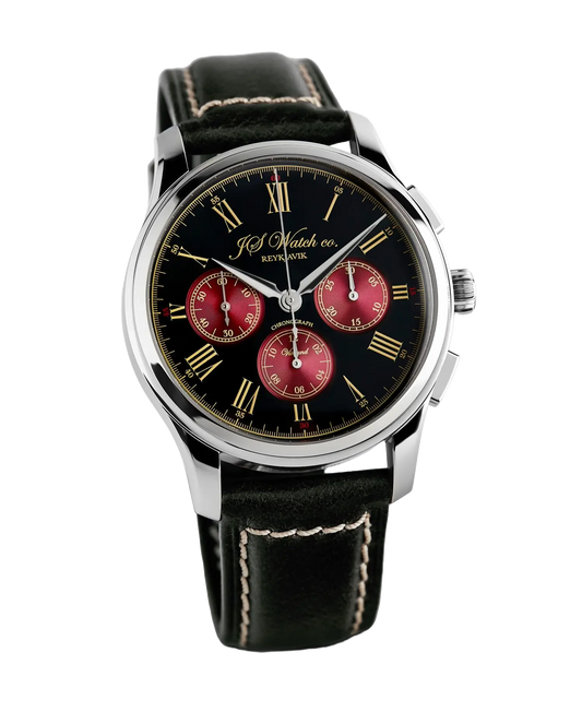 Vinland Chronograph Classic Black/Burgundy