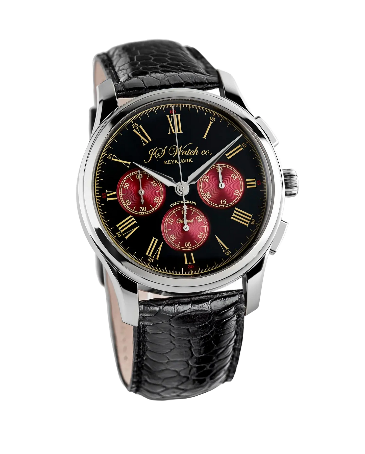 Vinland Chronograph Classic Black/Burgundy