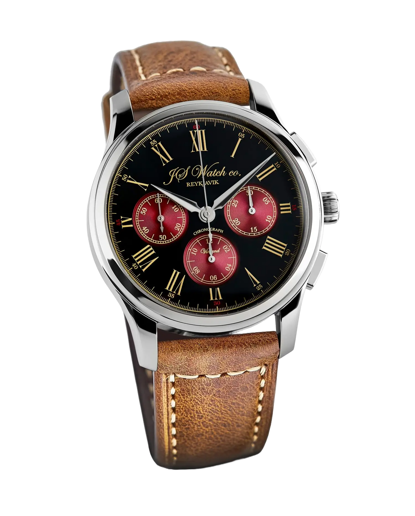 Vinland Chronograph Classic Black/Burgundy