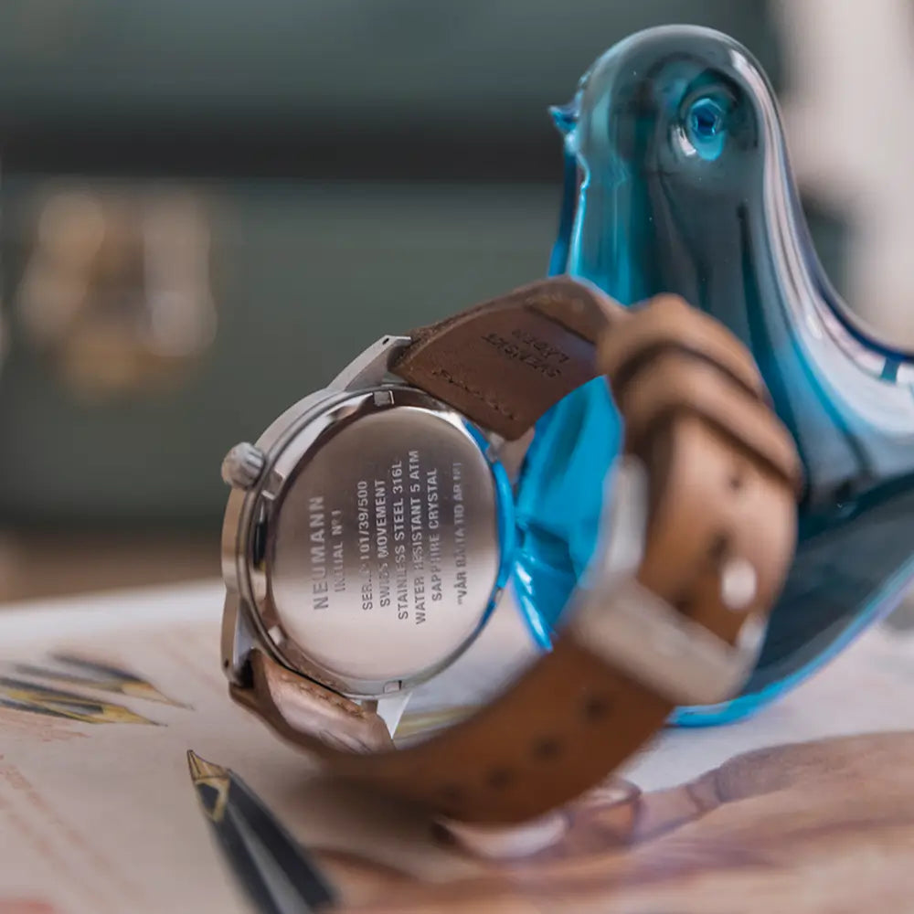 Initial No.1 Steel Green/Silver 40mm