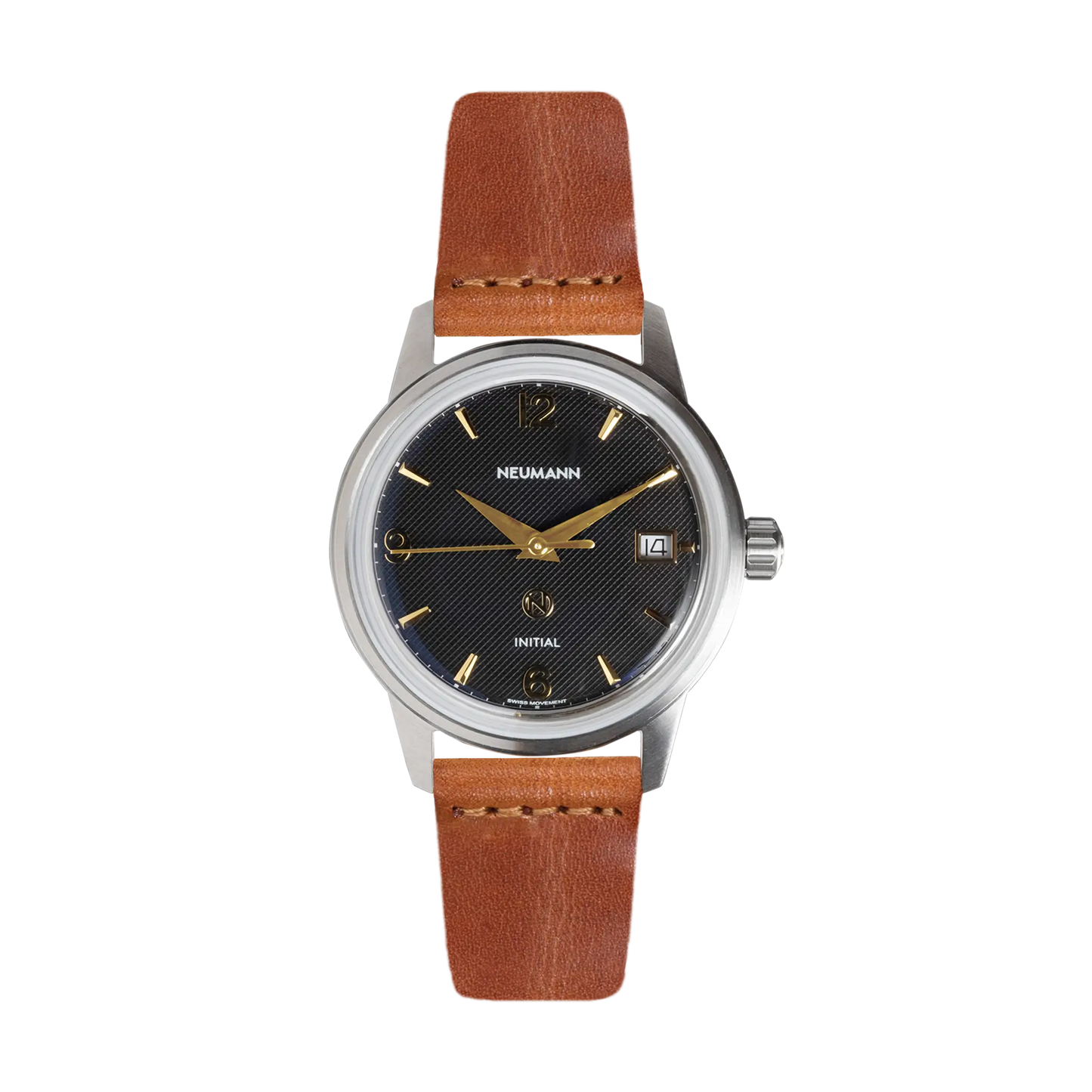 Initial No.1 Steel Black/Gold 36mm