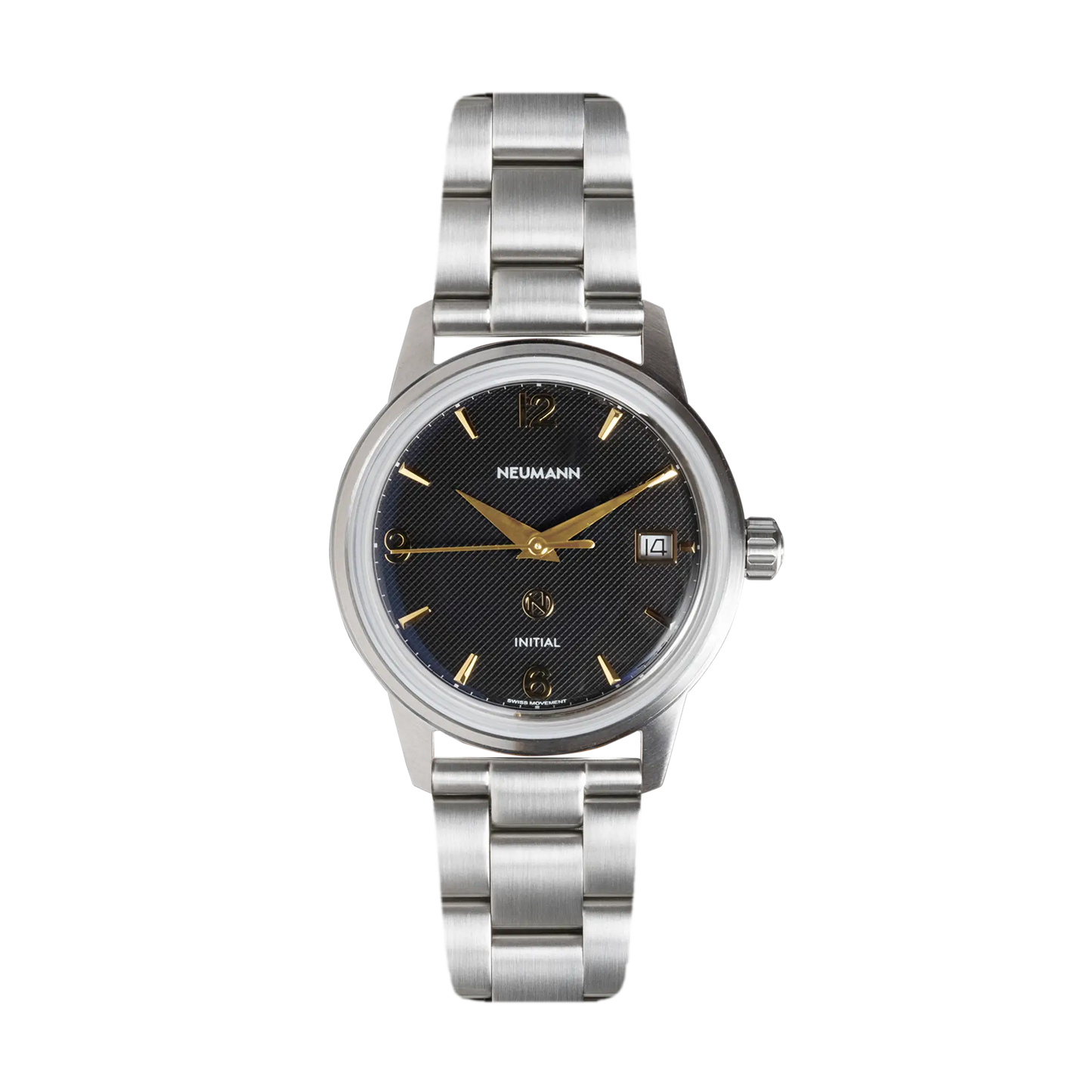 Initial No.1 Steel Black/Gold 36mm