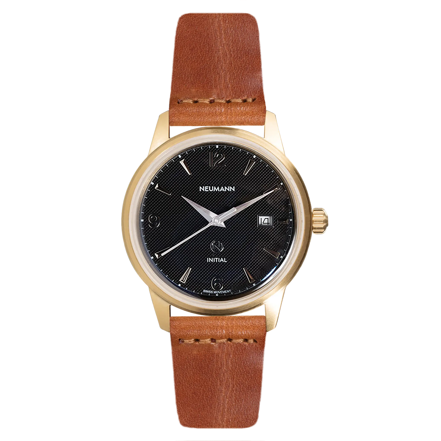 Initial No.1 Gold Black/Silver 40mm