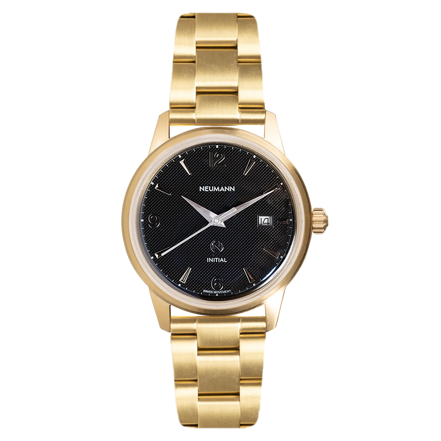 Initial No.1 Gold Black/Silver 40mm