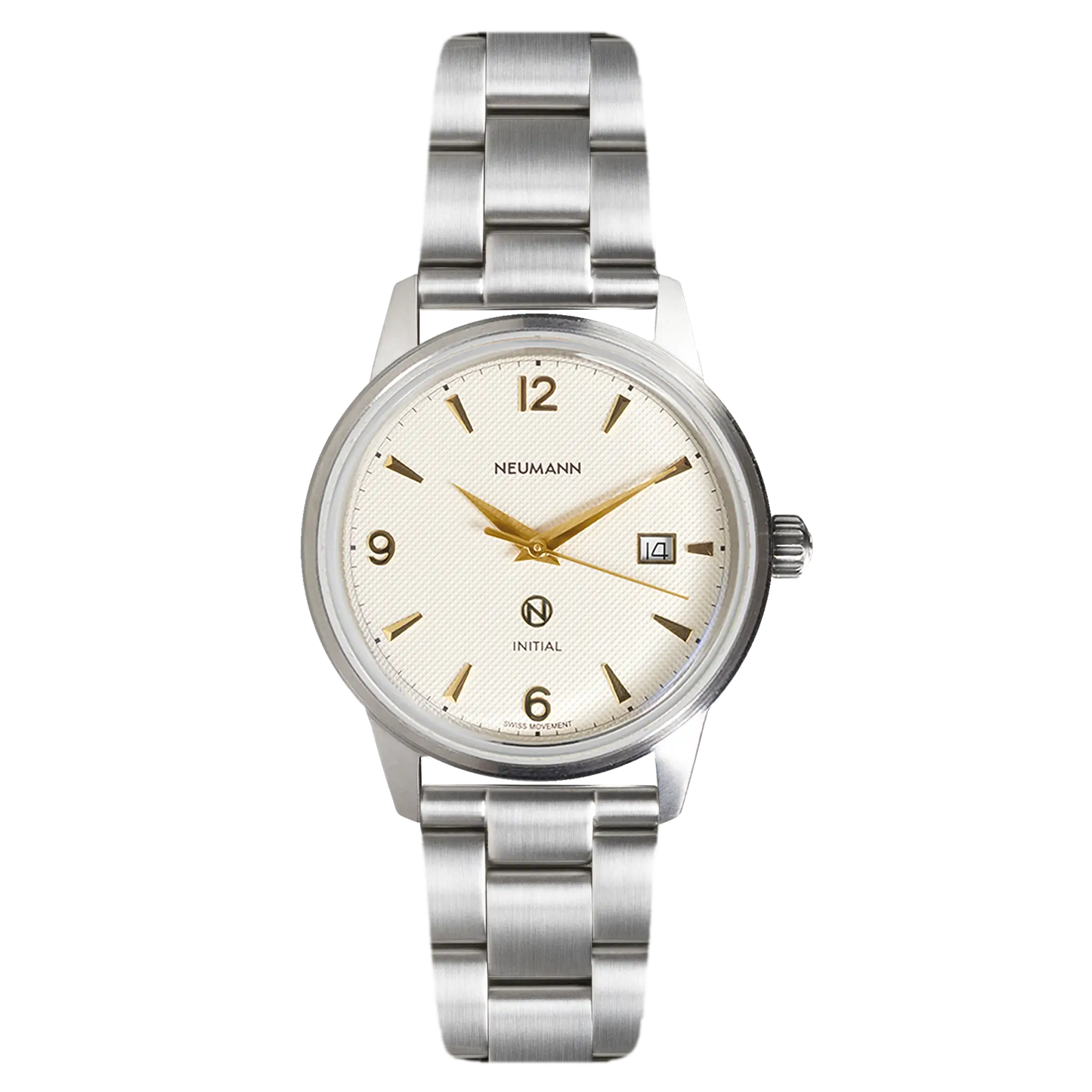 Initial No.1 Steel Off-white/Gold 40mm