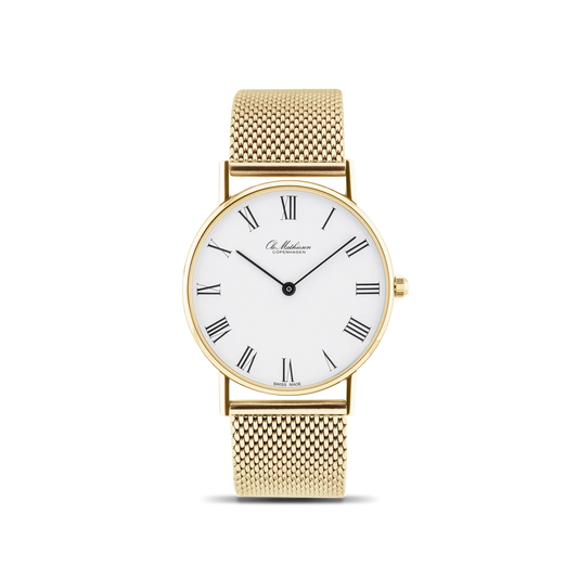 Classic Gold White Roman 33mm
