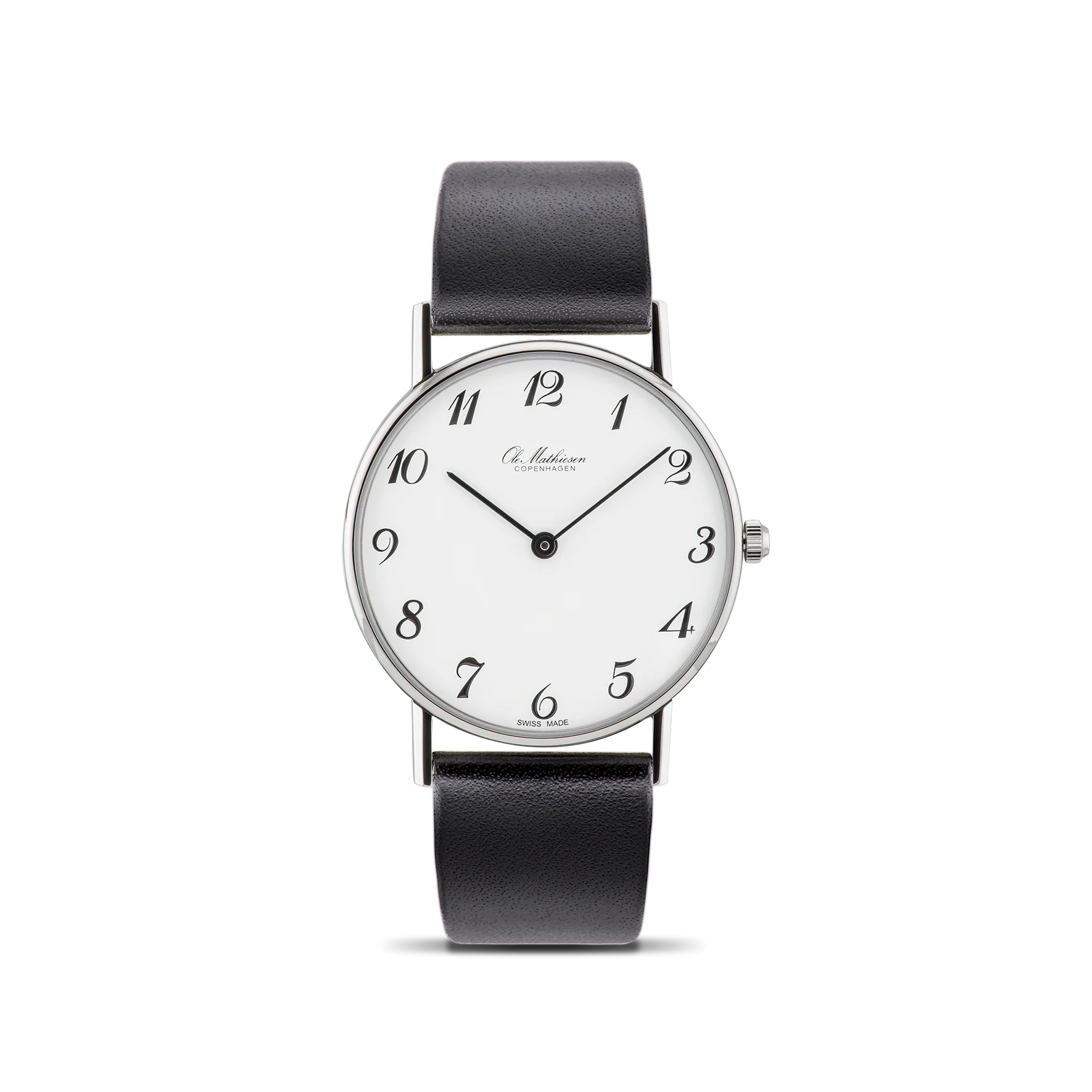 Ole Mathiesen - Classic White Arabic 35mm – Watches of Scandinavia
