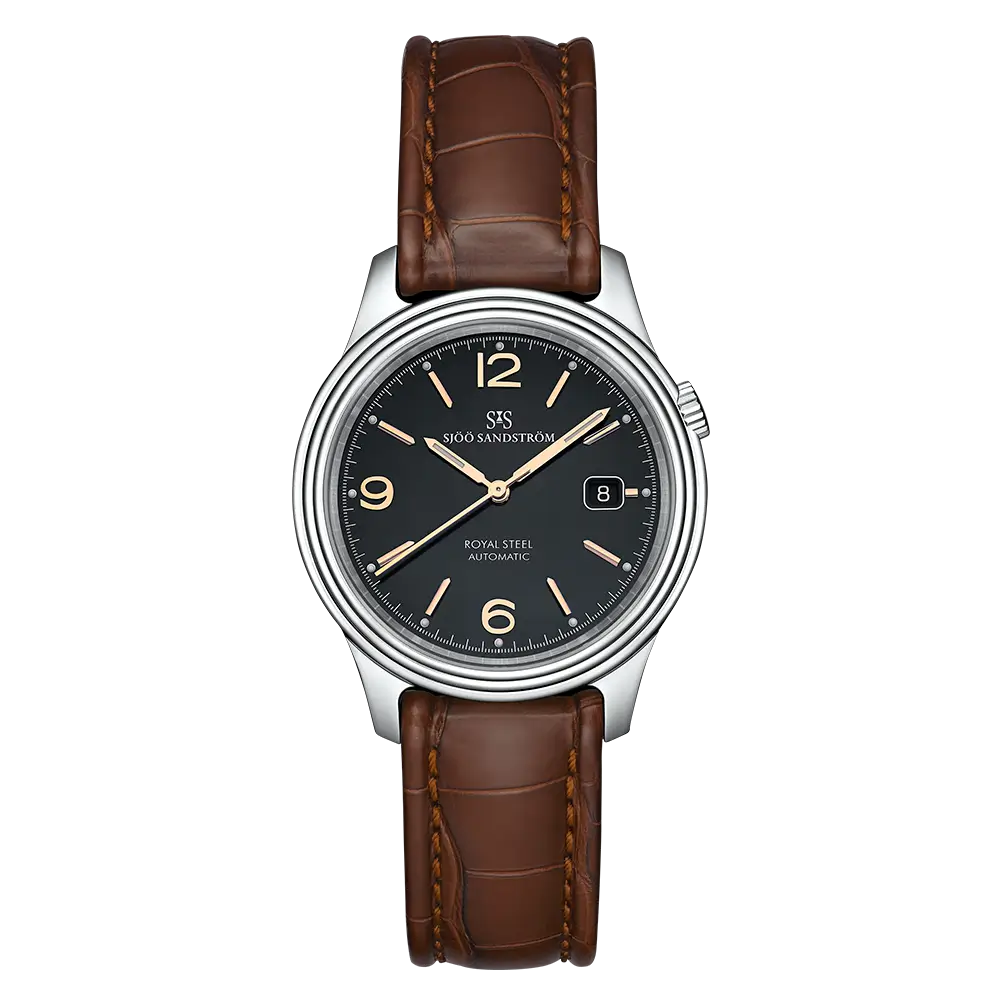 Royal Steel Classic Black Rose Gold 41mm