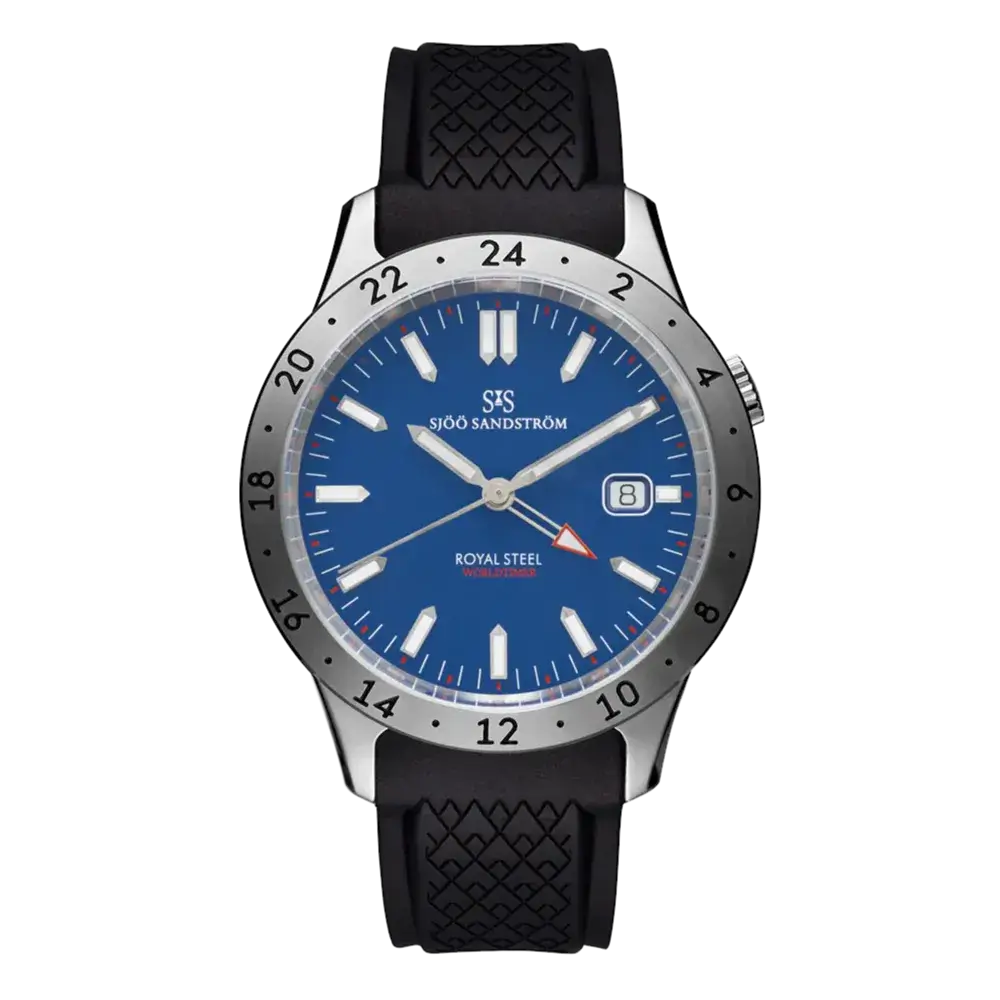 Royal Steel Worldtimer Blue 41mm