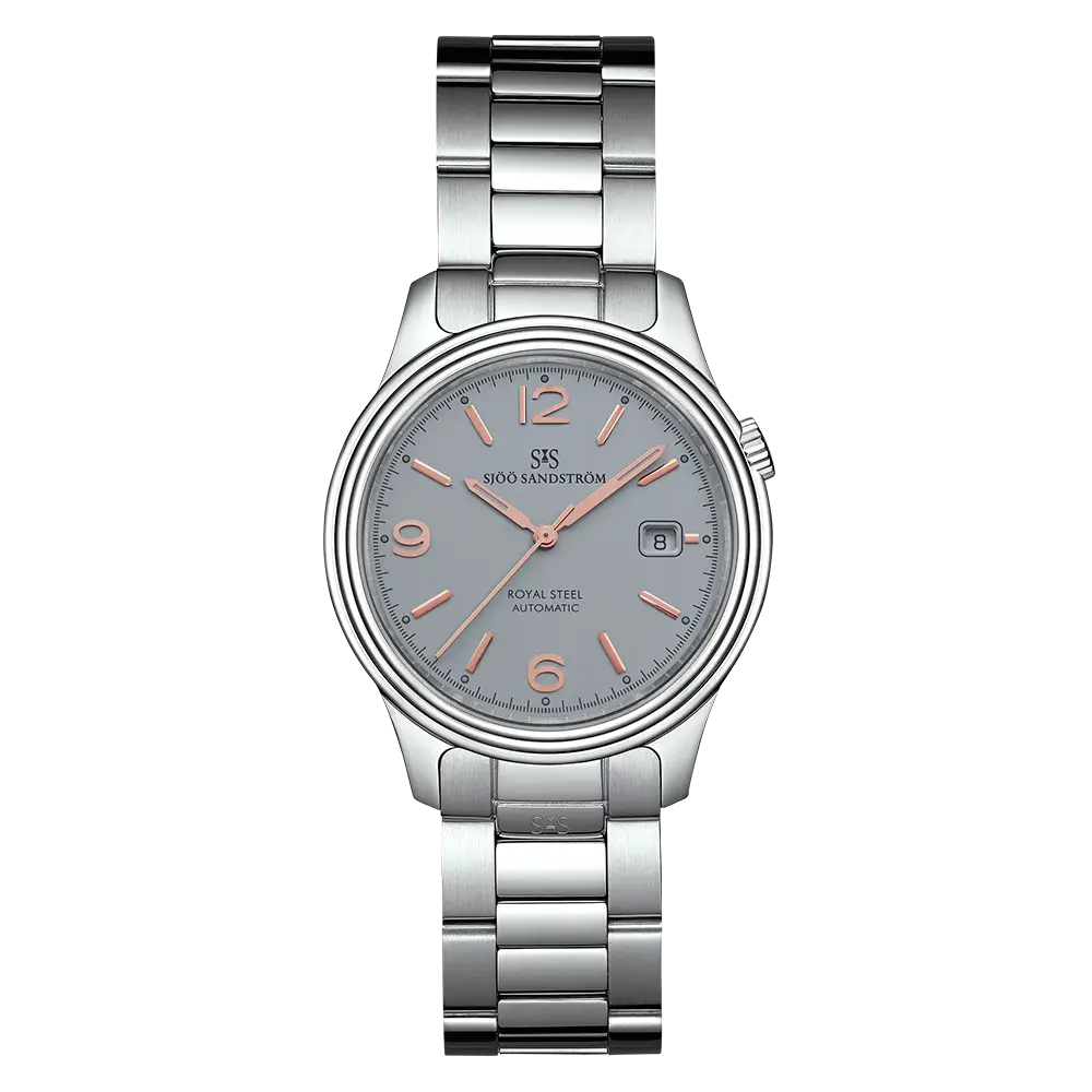 Royal Steel Classic Grey Rose Gold 41mm