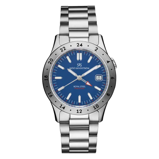 Royal Steel Worldtimer Blue 36mm