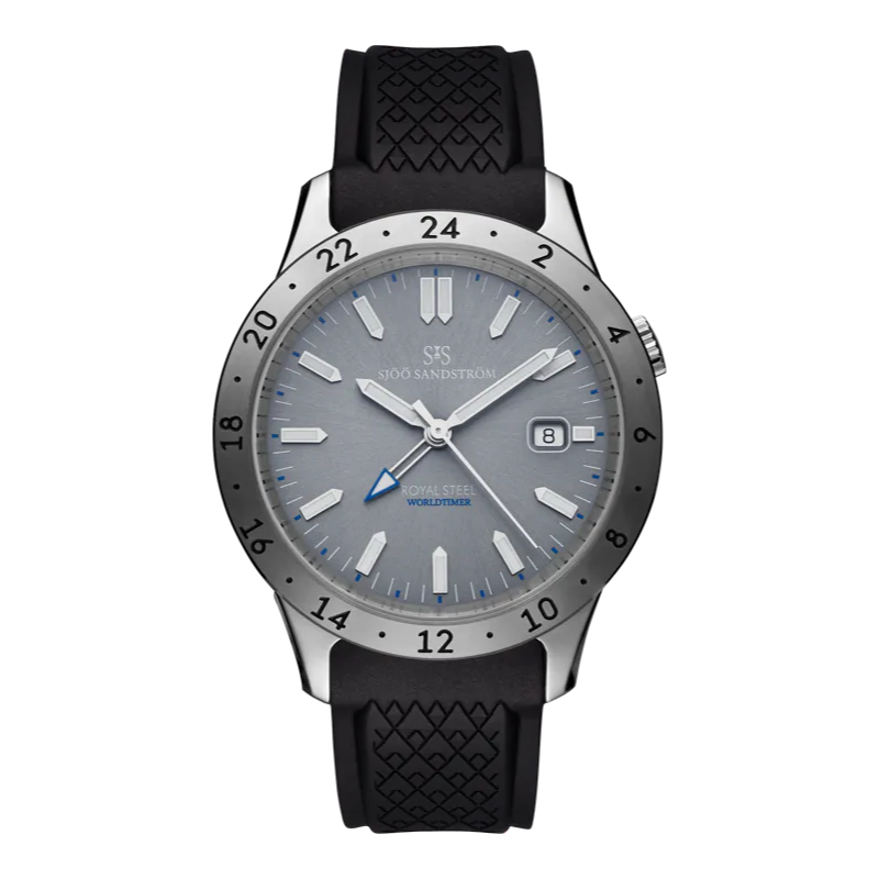 Royal Steel Worldtimer Grey 41mm