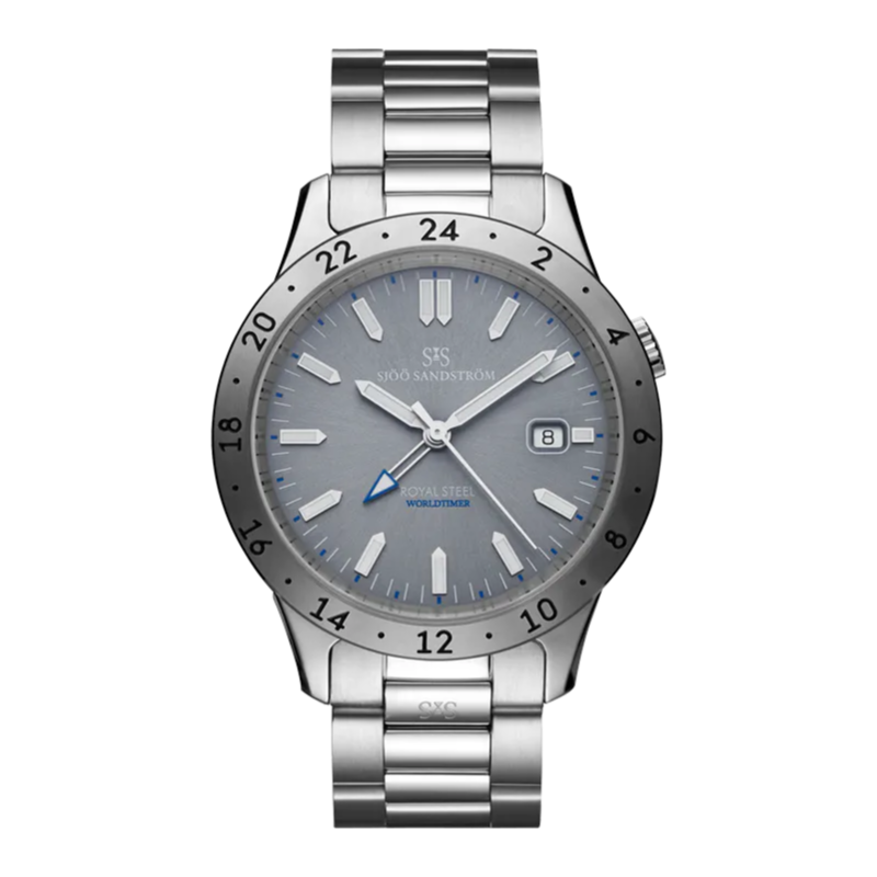 Royal Steel Worldtimer Grey 41mm