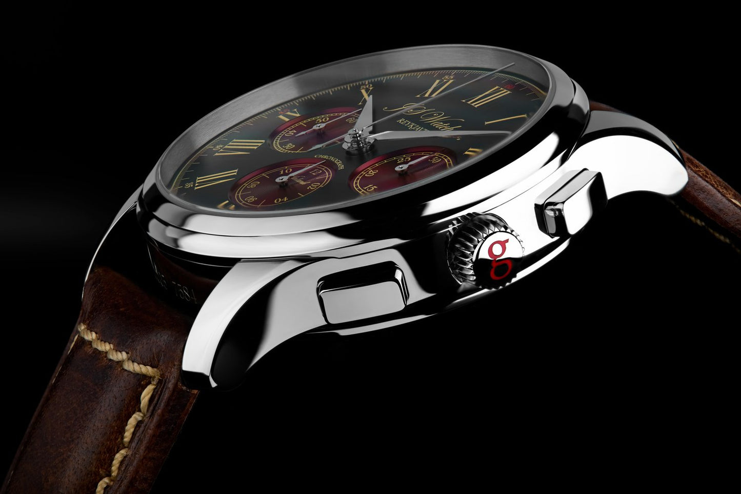 Vinland Chronograph Classic Black/Burgundy