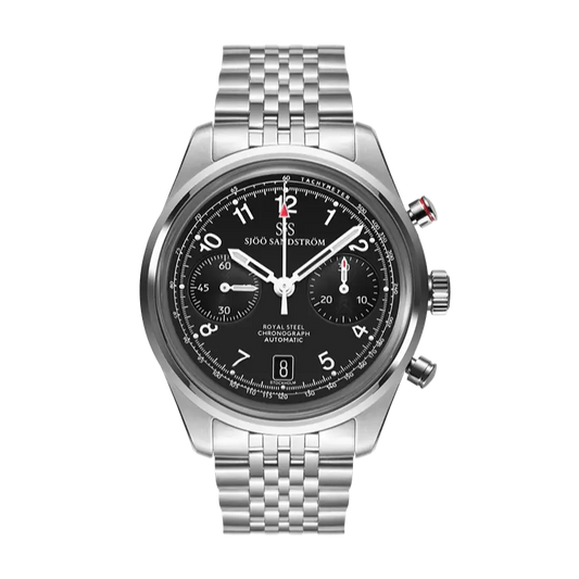Royal Steel Chronograph Black 40mm