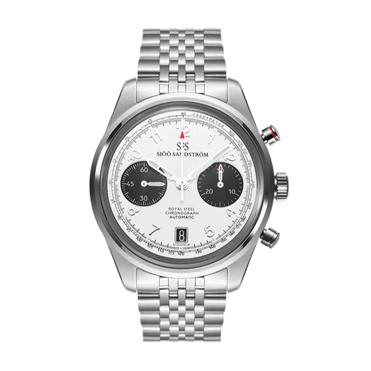 Royal Steel Chronograph White 40mm
