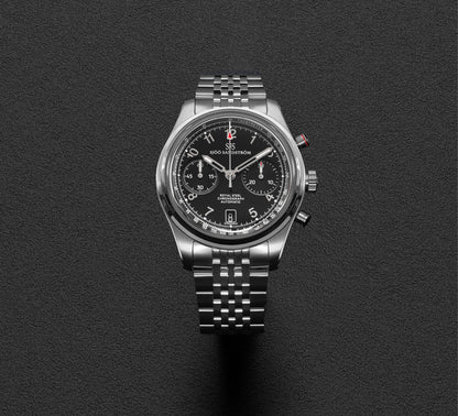 Royal Steel Chronograph Black 40mm