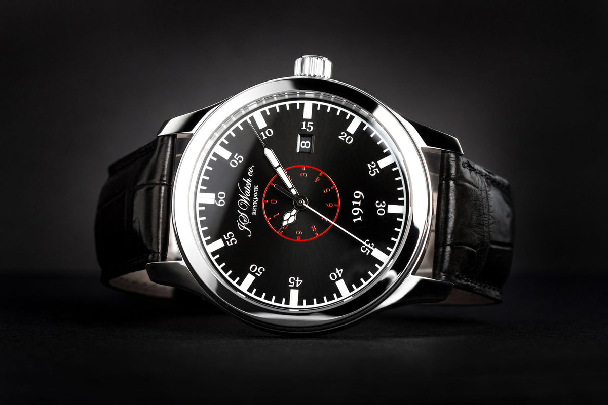 Js Watch JS Watch co - Islandus 1919 Black – Watches of Scandinavia