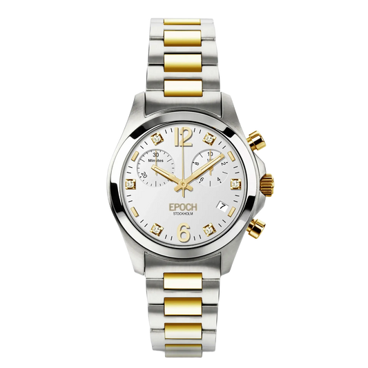 First Lady Chronograph Gold White.