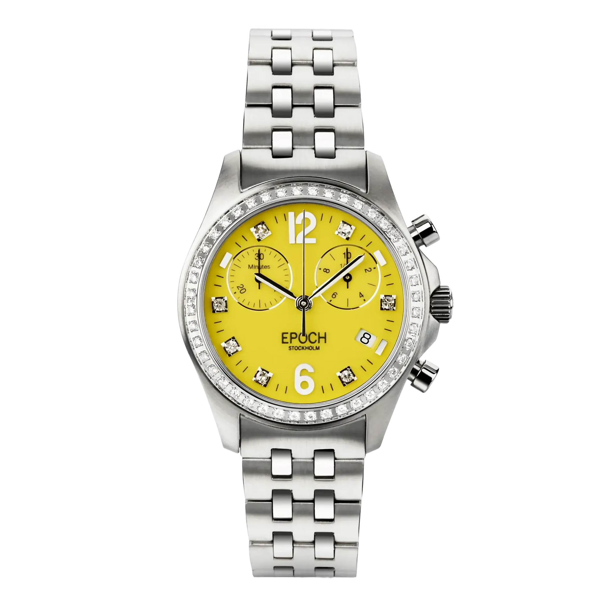 First Lady Chronograph Full Diamond Lemon.