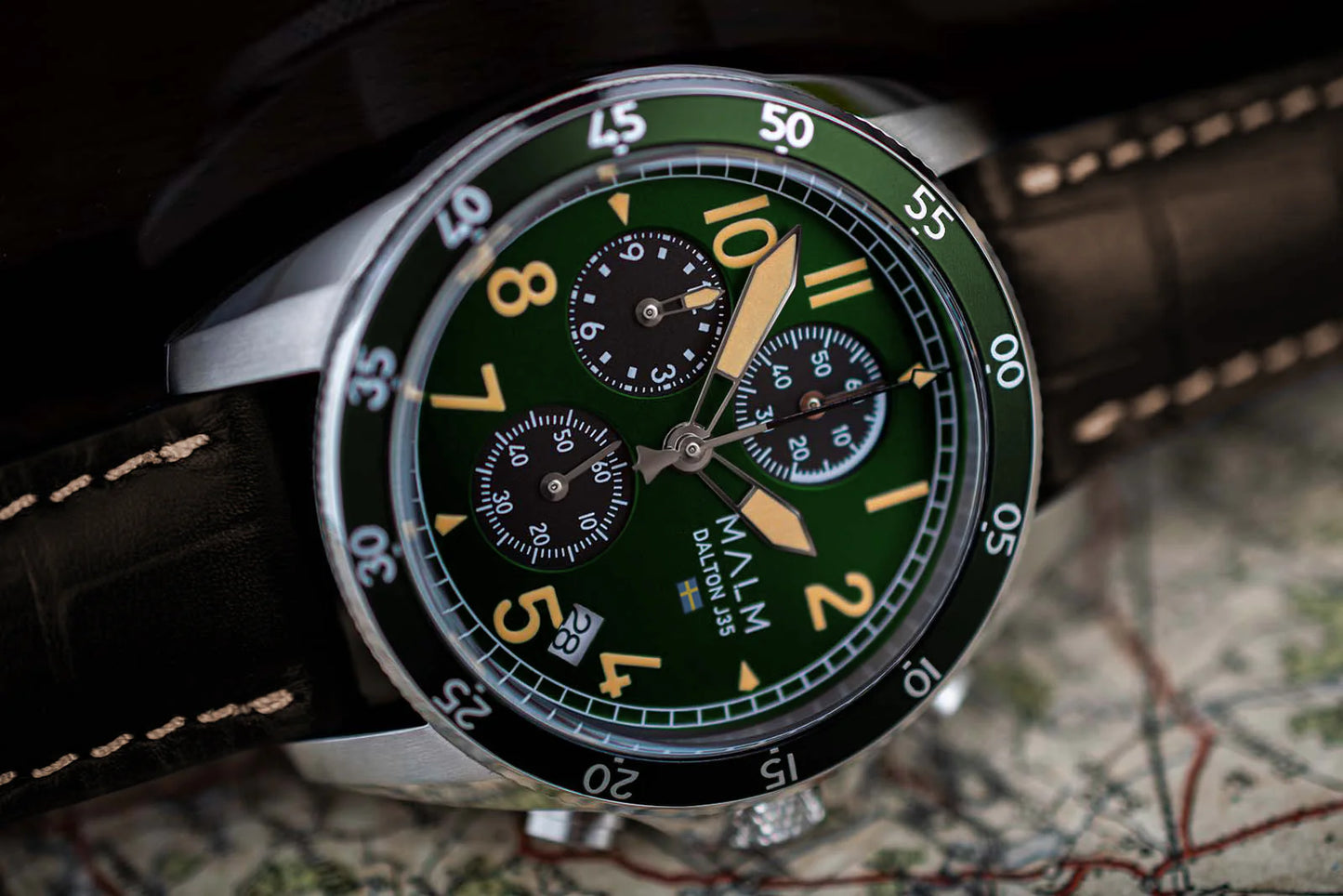 Dalton J35 Green Chronograph 41