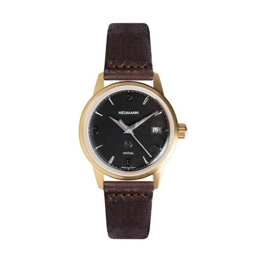 Initial No.1 Gold Black/Silver 36mm