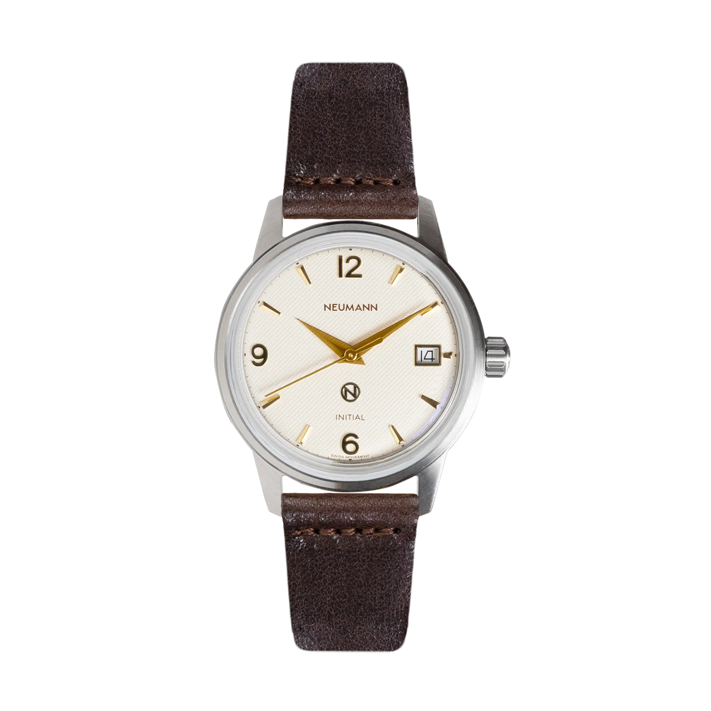 Initial No.1 Steel Off-white/Gold 36mm