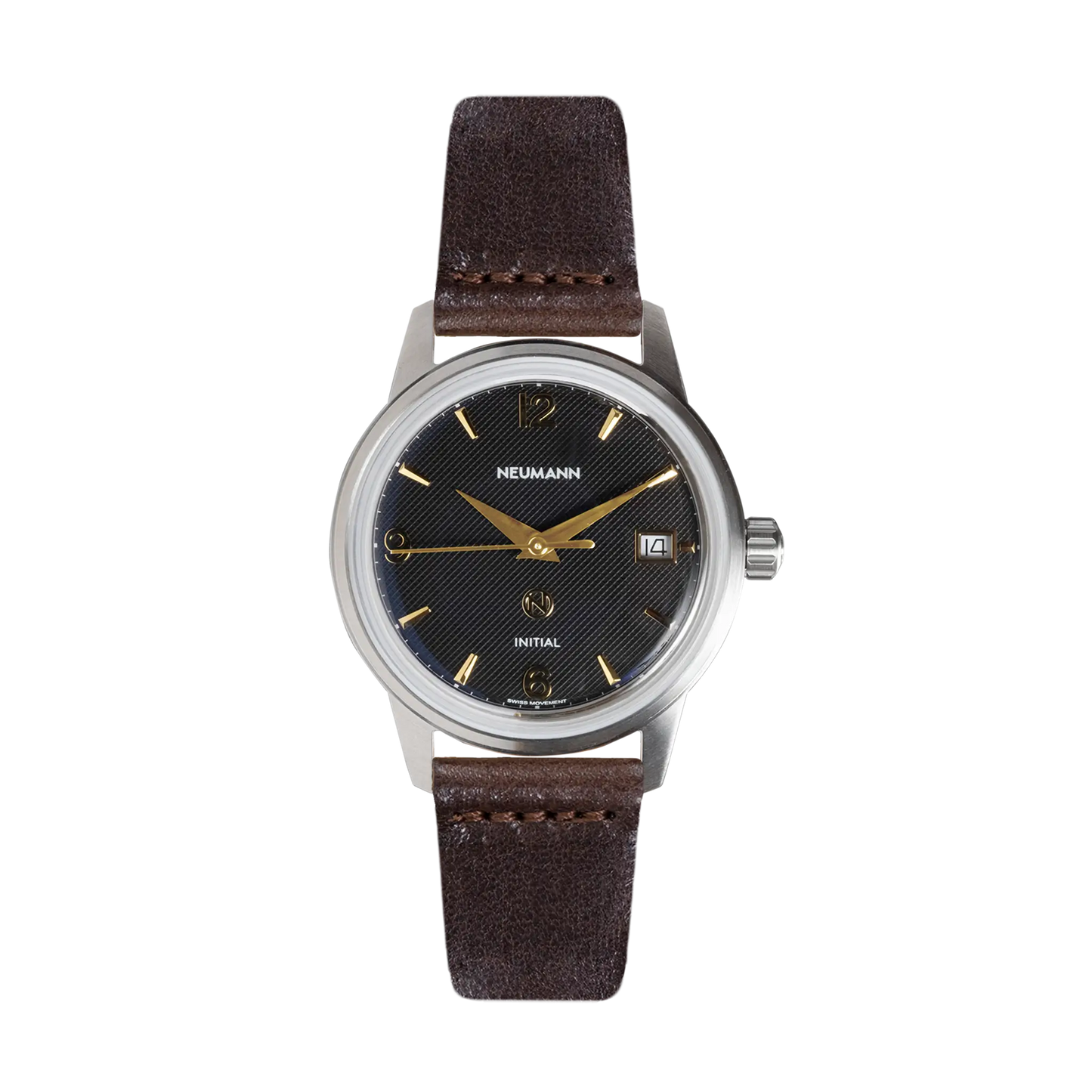 Initial No.1 Steel Black/Gold 36mm