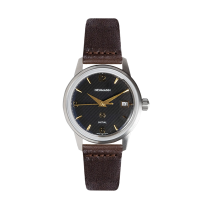 Initial No.1 Steel Black/Gold 36mm