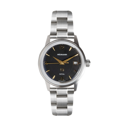 Initial No.1 Steel Black/Gold 36mm