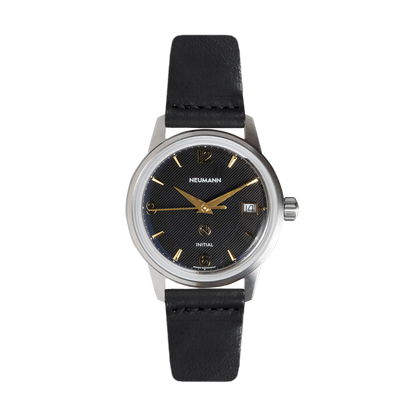 Initial No.1 Steel Black/Gold 36mm