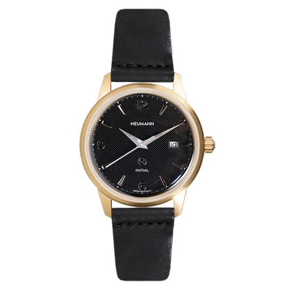 Initial No.1 Gold Black/Silver 40mm