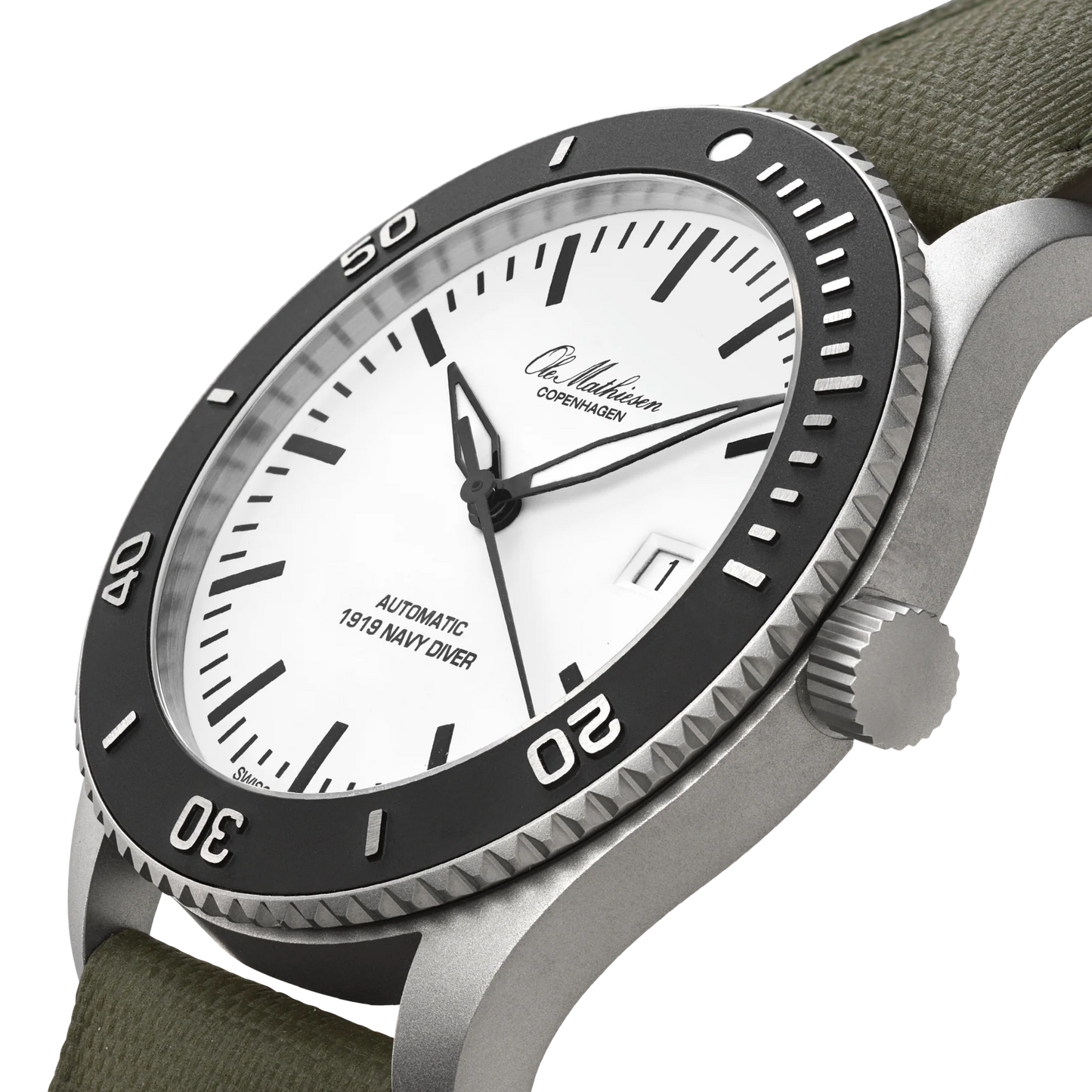 Navy Diver White