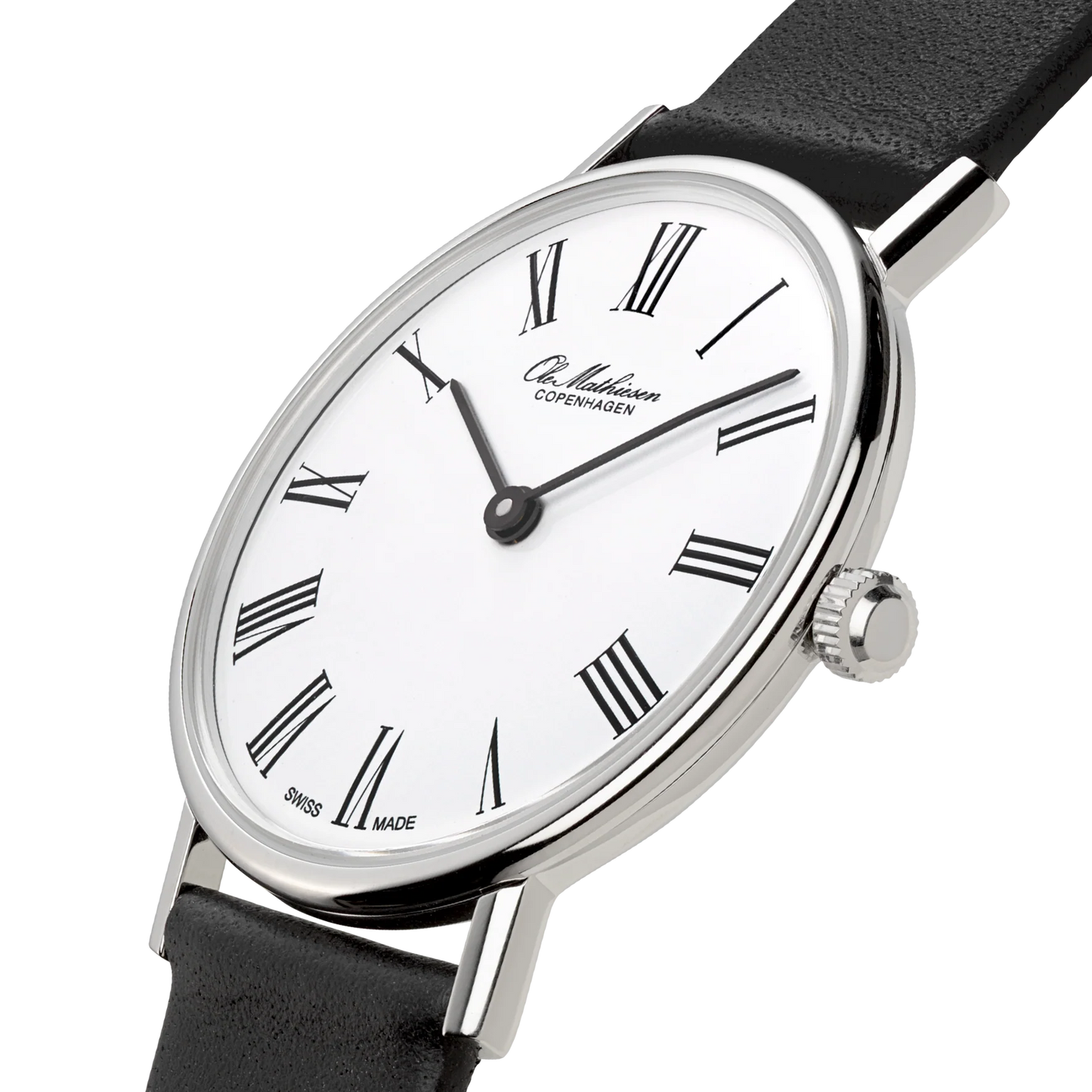 Ole Mathiesen - Classic White Roman 28mm – Watches of Scandinavia