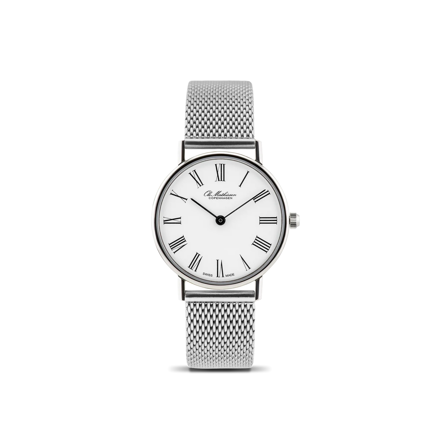 Ole Mathiesen - Classic White Roman 28mm – Watches of Scandinavia