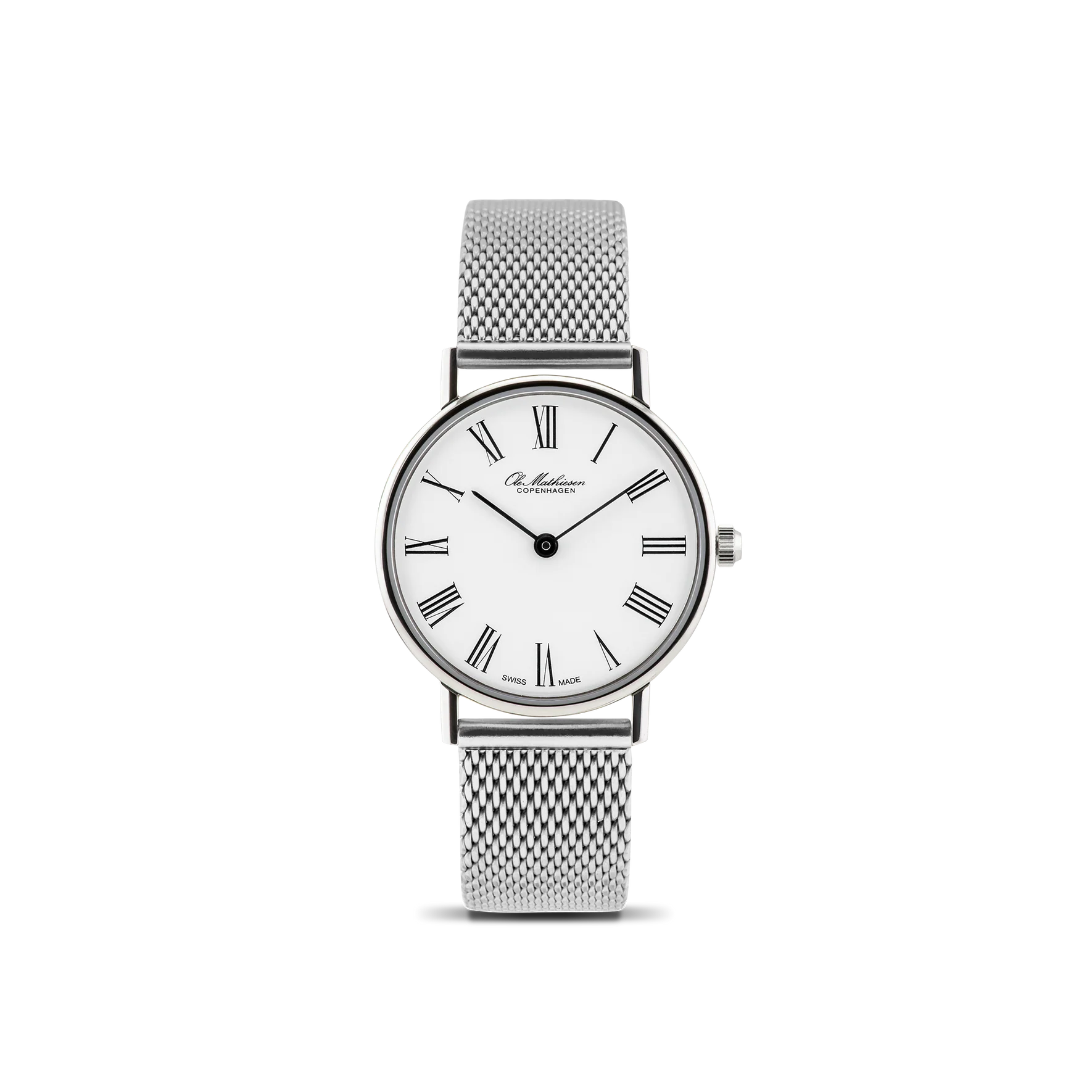 Ole Mathiesen - Classic White Roman 28mm – Watches of Scandinavia