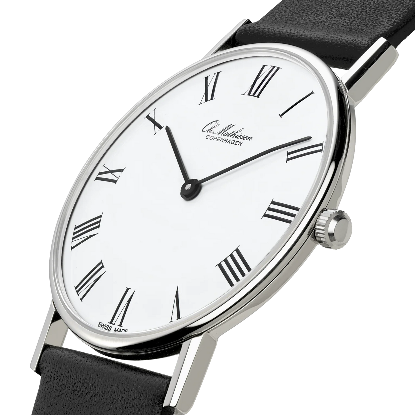 Ole Mathiesen - Classic White Roman 33mm – Watches of Scandinavia