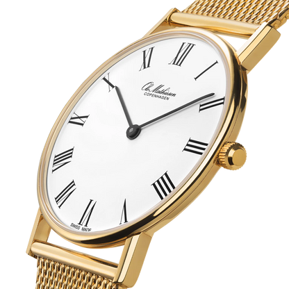 Classic Gold White Roman 33mm