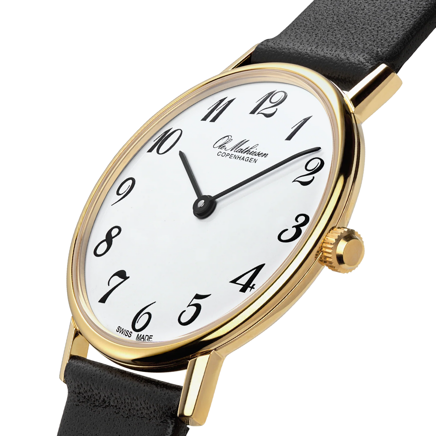 Ole Mathiesen - Classic Gold White Arabic 28mm – Watches of Scandinavia