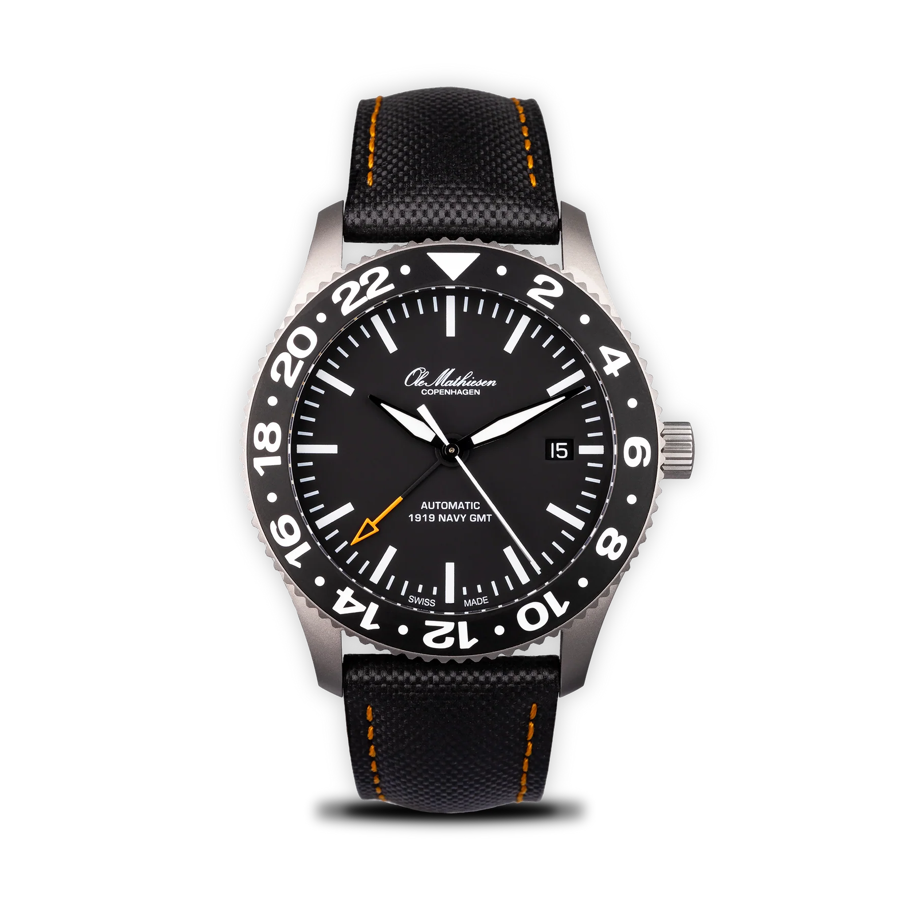 Ole Mathiesen - Navy Diver GMT Black – Watches of Scandinavia
