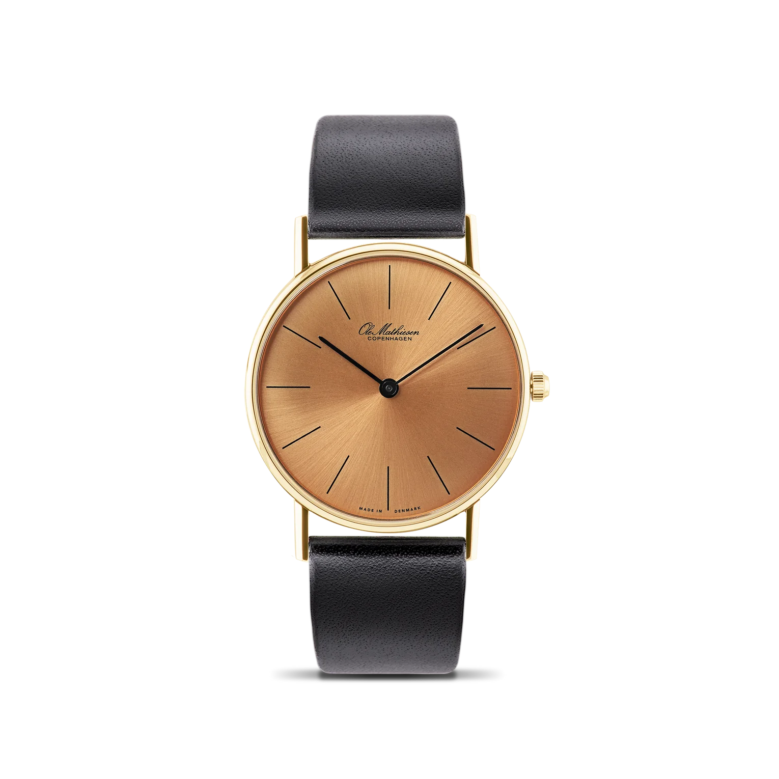 Ole Mathiesen - Classic Gold Champagne Line 33mm – Watches of Scandinavia