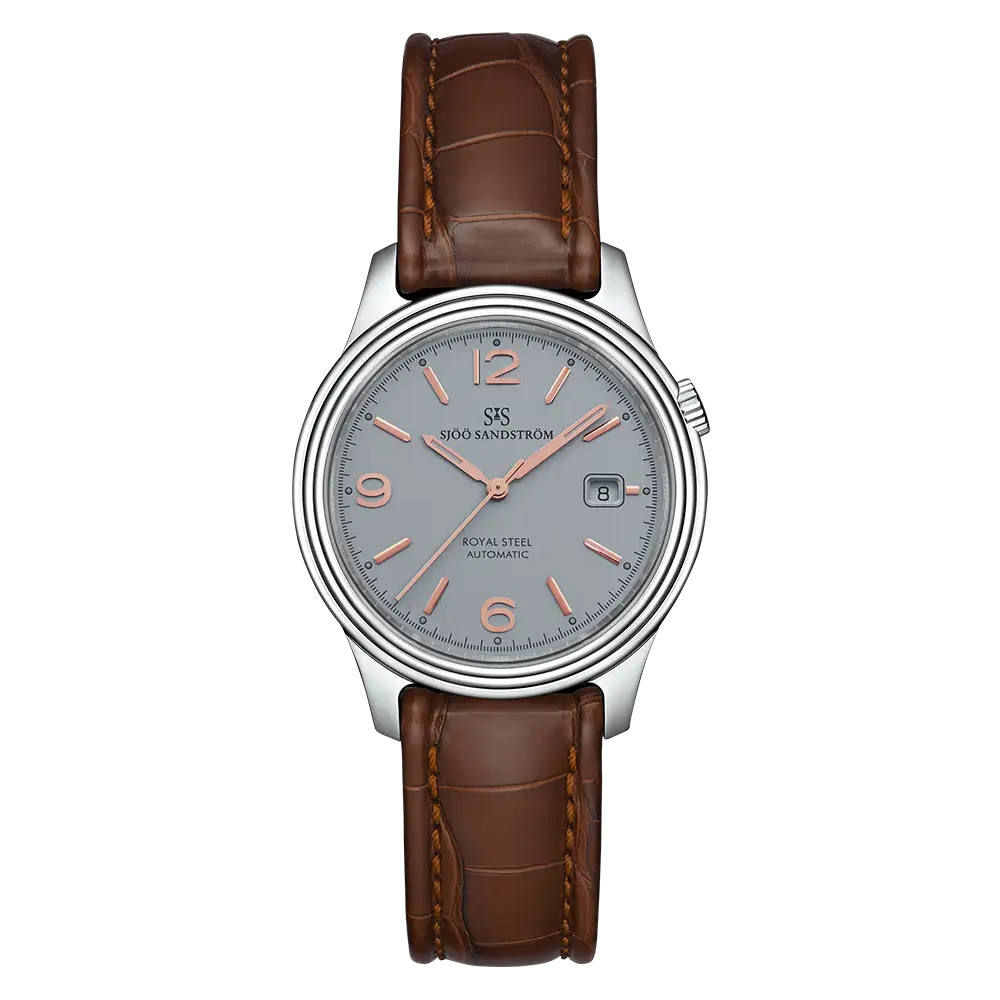 Royal Steel Classic Grey Rose Gold 41mm