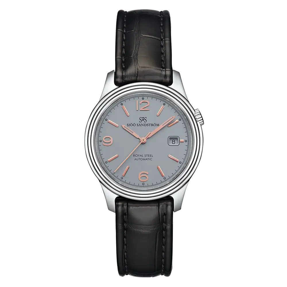 Royal Steel Classic Grey Rose Gold 41mm