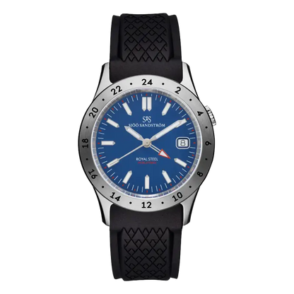 Royal Steel Worldtimer Blue 36mm