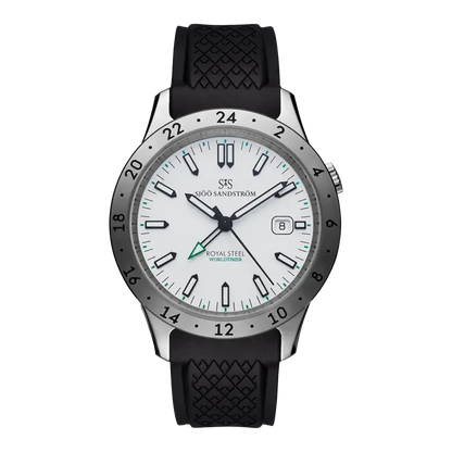 Royal Steel Worldtimer White 41mm