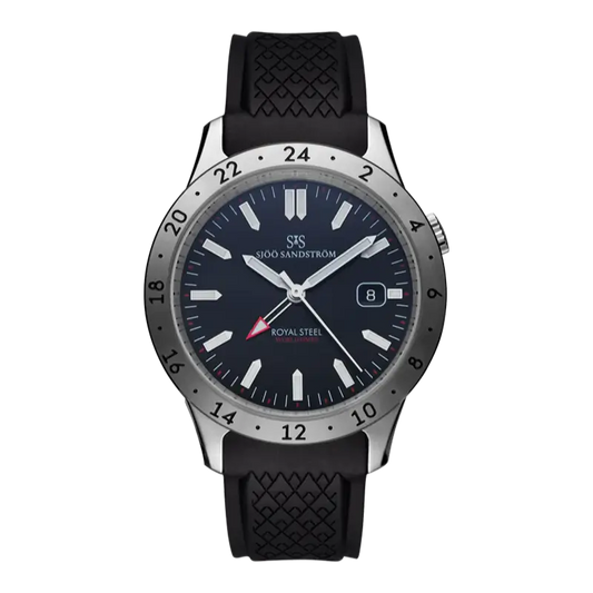 Royal Steel Worldtimer Black 41mm